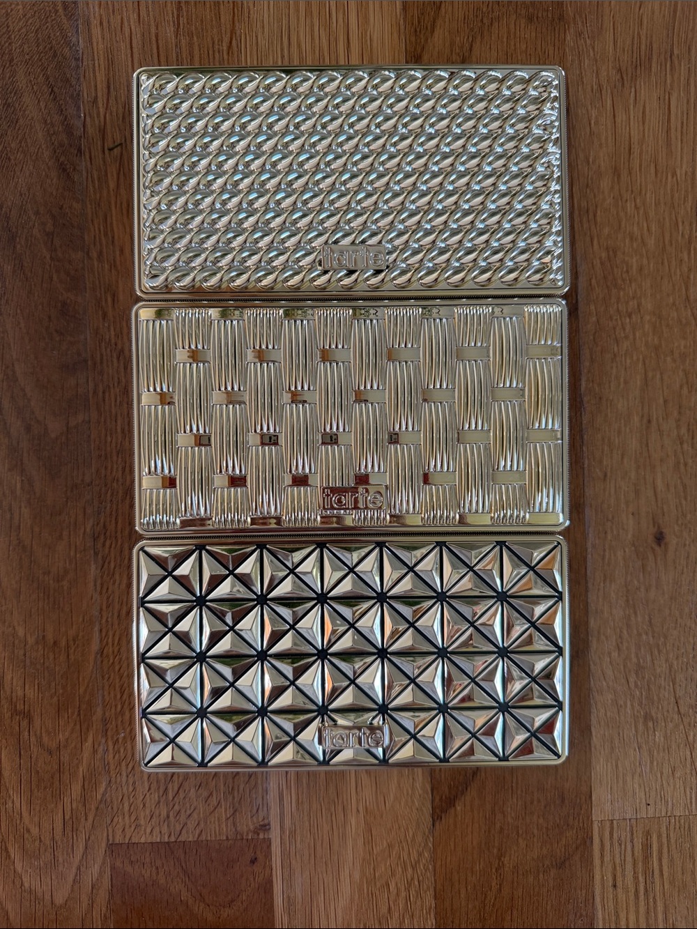 tarte Metallic Gold Travel Accessory Case Trio